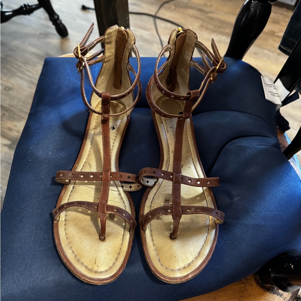 Kate spade brown Adagio gladiator sandals